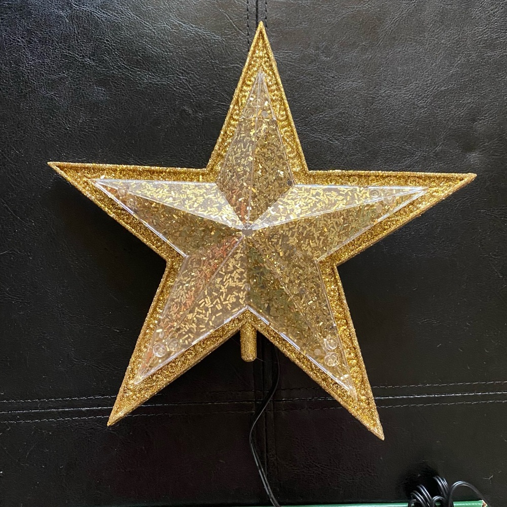 Gold Star Tree Topper - Picture 2 of 2